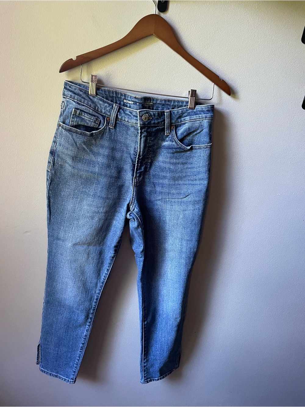 Old Navy Washed Blue Ankle Crop Jeans